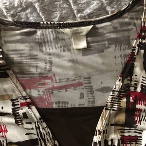 Xl, brown and cream, blouse